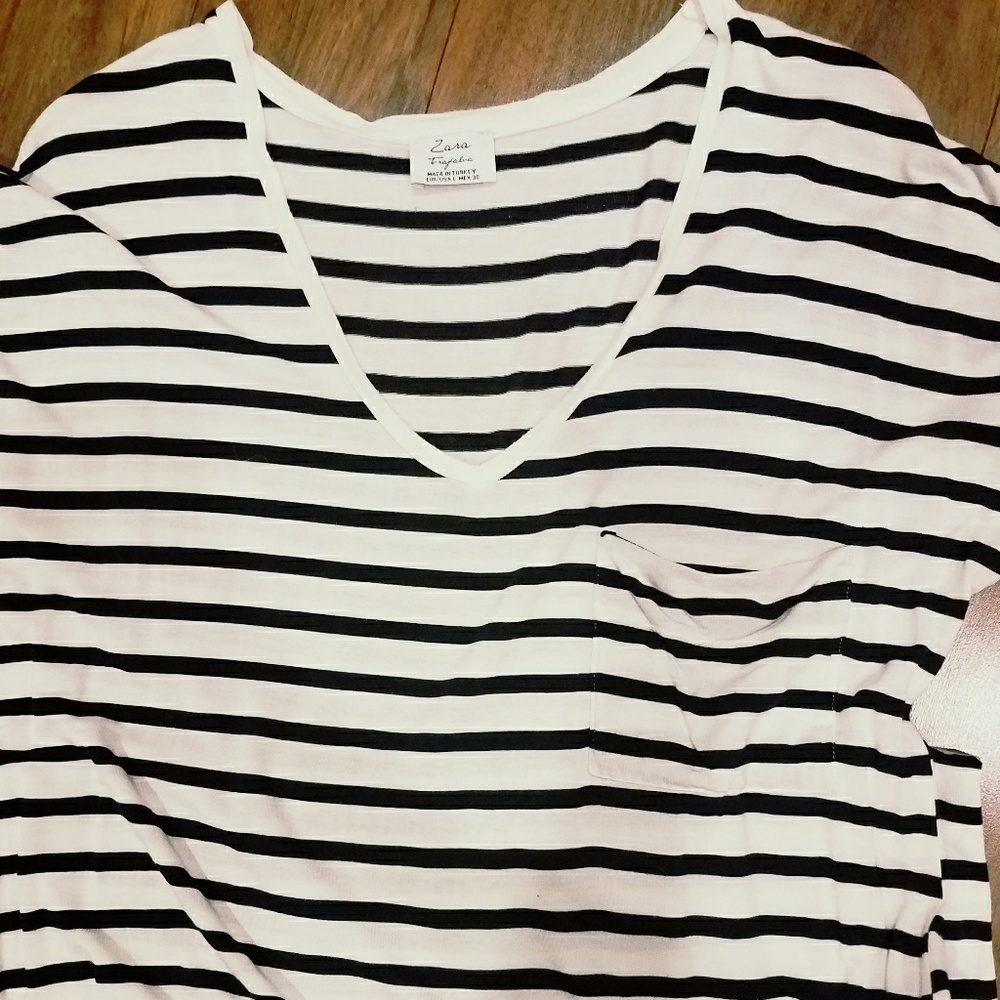 Zara Trafaluc Striped Maxi Dress